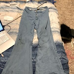 Blue bell bottom jeans